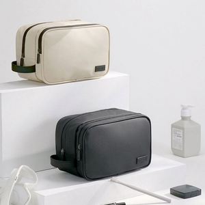 High Quality Women <b>Wash</b> <b>Bag</b> Waterproof PU Organizer Handbag Outdoor Portable Travel Multi-Functional Double Layer Cosmetic <b>Bag</b> - Product Image 5