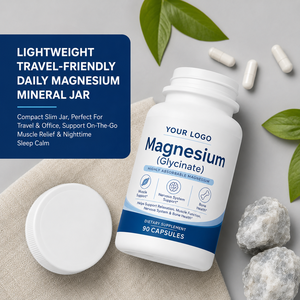 Suplemento Dietético Vegano Sin GMO de Alta Absorción, Apoya el Sueño, la Relajación Muscular y los Huesos, Glicinato de Magnesio, ODM OEM - Product Image 6