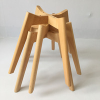 Fourniture d'usine Jambes en bois massif modernes Salle à manger Cuisine Hôtel Salon extérieur Résistance à l'abrasion Base de table en bois de hêtre