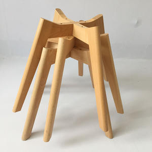 توريد المصنع أرجل خشبية صلبة حديثة مطبخ فندق غرفة المعيشة في الهواء الطلق مقاومة للتآكل خشب الزان قاعدة طاولة - Product Image 4