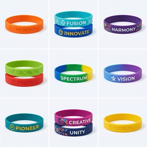 Bracelet en silicone double couche bicolore pour collectes <span class=keywords><strong>de</strong></span> fonds, couleur Pantone personnalisée, commande en gros pour hôpitaux et bienfaisances - Product Image 1