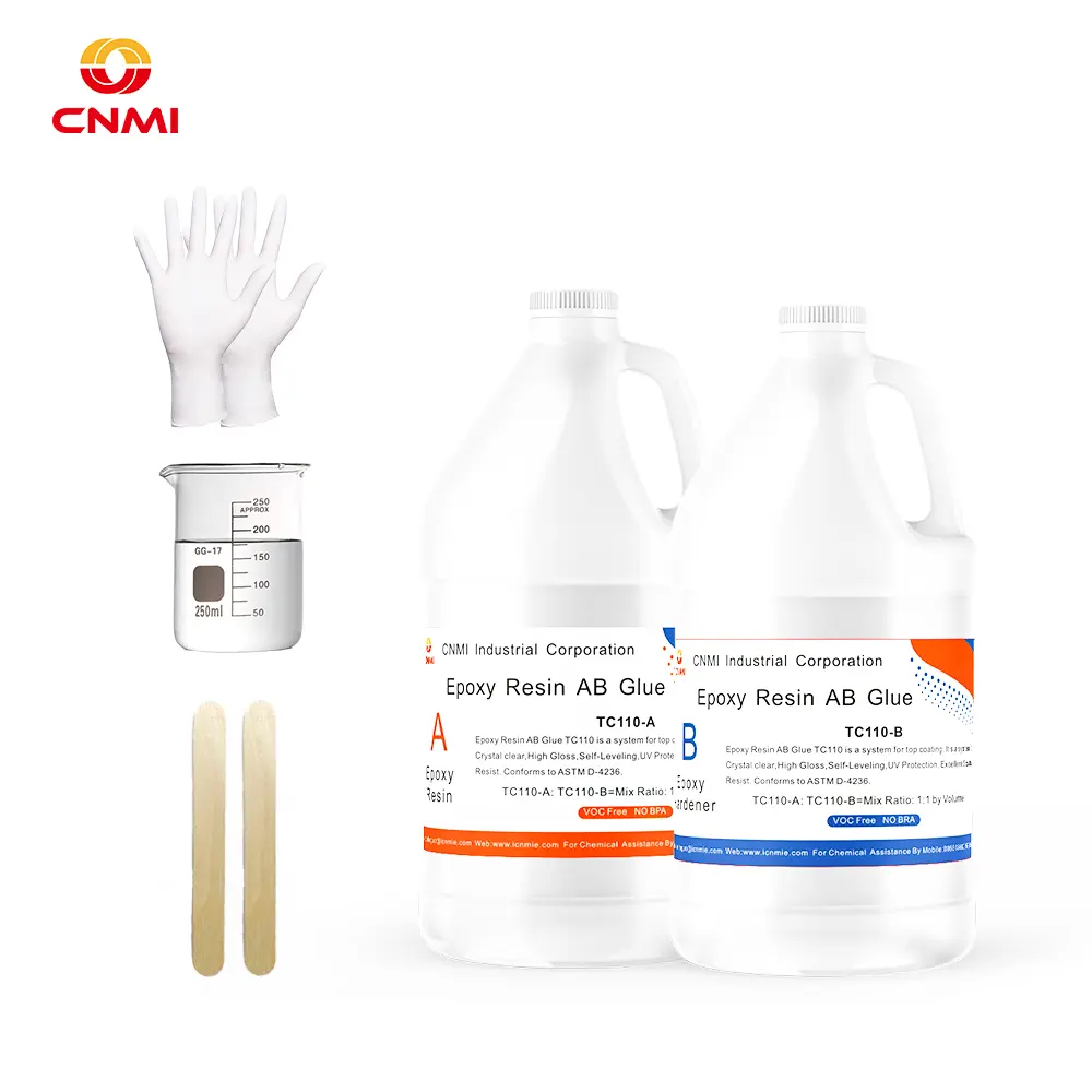 CNMI-resina epoxi Industrial segura para alimentos, para vasos, resina epoxi para trabajos artísticos, resistente a los arañazos
