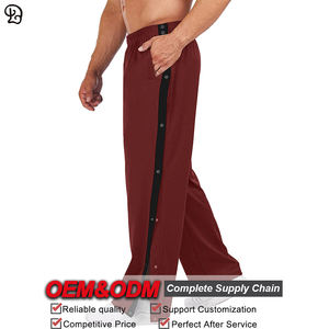 Pantalons de survêtement pour homme personnalisés avec boutons-pression sur le côté, coupe ample, jambes larges, athlétiques, sportifs, pour l'entraînement, la salle de sport, décontractés, pour le quotidien, les loisirs - Product Image 3