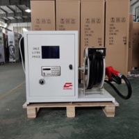 Petite pompe mobile pour kérosène, diesel, essence, enrouleur de tuyau de 15 m, mini distributeur de carburant