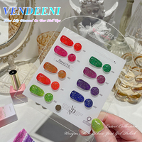 Vendeeni – vernis à ongles néon à effet Normal, Gel de couleur, 9 couleurs, Flash Disco, Oem
