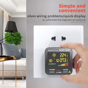 ZOYI 고정밀 디지털 스마트 소켓 테스터 전압 감지기 미국/영국/유럽 플러그 접지 제로 라인 페이즈 검사 <span class=keywords><strong>RCD</strong></span> NCV - Product Image 3