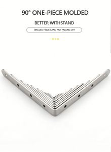 Thép không gỉ góc bên phải khung góc kết nối mã góc cho kệ gỗ tủ đồ nội thất nhiều ứng dụng - Product Image 4