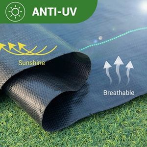 Membrane tissée en PP, écologique, imperméable, protégée contre les UV, anti-herbe, film de paillage, tissu paysager, durée de vie de 8 à 10 ans - Product Image 2
