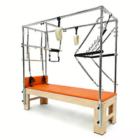 Equipo Comercial de Pilates Reformers, Reformer de Pilates de Madera, Reformer Cadillac de Madera de Arce para Centros de Rehabilitación