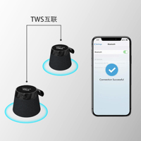 Mini haut-parleur magnétique portable avec bouton Selfie véritable haut-parleur sans fil 5W haut-parleur Magsaferred à dents bleues sans main pour iPhone