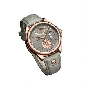 802 nuevo reloj de cuero de cuarzo de moda para hombre, reloj de pulsera para hombre, relojes deportivos informales, marca superior de lujo, resistente al agua, fecha luminosa - Product Image 2