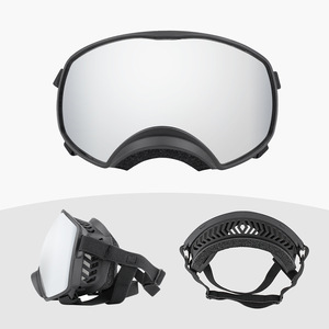 Lunettes de soleil pour chien UV400, style bouclier à monture complète, protection extérieure pour races moyennes et grandes - Product Image 3