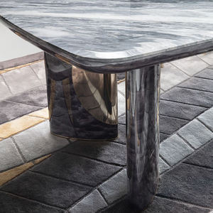 Italie Taille Personnalisée Restaurant Grande Table À Manger Lumière De Luxe 10 Places Table De Table En Marbre À Cadre En Métal Pour Villa - Product Image 2