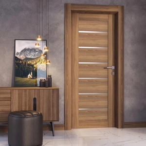 Modern Minimalist Bedroom <strong>Interior</strong> <strong>Door</strong> New Design Solid Wood with Melamine for Villas Entry Polymers MDF Decorative Features - Product Image 4