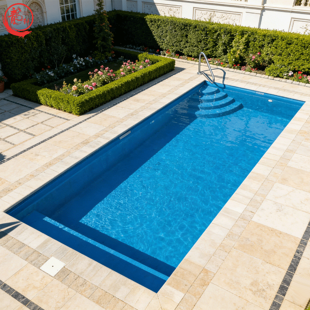 Customized Fiberglass Swim Pool 10m Prices 5m X 2m 12 25 3 5 16 32 Rectangular 4 10 Size Frp Swimming Pool in Guangzhou