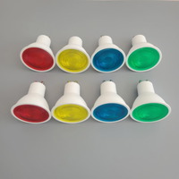 Spot couleur GU10 3W 5W clair rouge vert bleu jaune GU10 Lampe LED couleur ampoule de remplacement 220V Spot Light