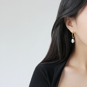 Top Selling 925 <strong>Sterling</strong> <strong>Silver</strong> Fine Jewelry Real Natural Baroque Pearl <strong>Dangle</strong> <strong>Earrings</strong> - Product Image 3