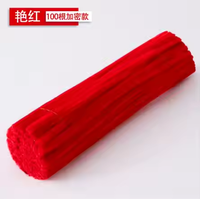 6MM*300MM Perlengkapan Kerajinan DIY Batang Chenille Lentur Lembut untuk Proyek Seni Anak-Anak, Bunga & Tanaman Dekoratif