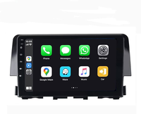 Autoradio Android 9 pouces pour Honda Civic 2016-2020, écran tactile IPS, Bluetooth, FM, GPS, lecteur multimédia