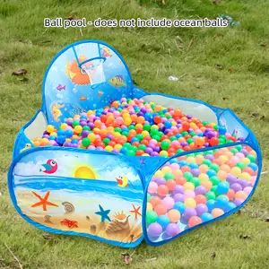 Venta caliente de fibra de poliéster de alta calidad para niños al aire libre interior conveniente tienda Pop up Ball Pit Play Kids Tent