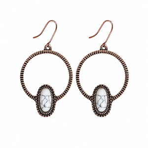 Orecchini a Cerchio Vintage a Goccia con Ciglia, Gioielli Creativi di Moda per Donne - Product Image 1