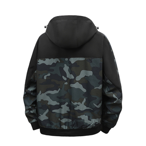 Giacca Mimetica Patchwork Oversize con Cappuccio, <span class=keywords><strong>Abbigliamento</strong></span> da Lavoro per <span class=keywords><strong>Uomo</strong></span> - Product Image 4