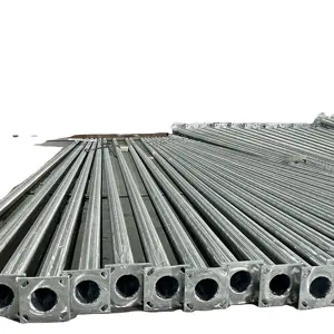 Shuntai 15ft 20ft 25ft 30ft cột thép đường bên ngoài đèn cực đúc nhôm ngoài trời chiếu sáng đường