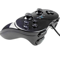 Manette de jeu filaire classique noire/blanche pour Wii, manette de jeu pour Wii, joystick, télécommande