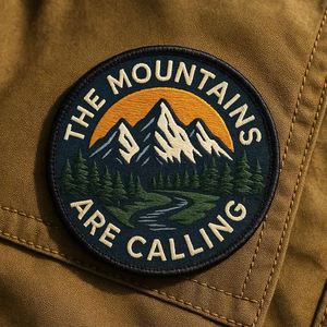 Custom Iron Woven Label Patches Embroidered Logo and Merrow Border on Clothing Hats Badges Fabric Main <b>Material</b> <b>Embroidery</b> Patch - Product Image 2