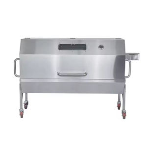Asador de Carbón Motorizado para Exteriores con Cubierta, Estilo Spartan, con Recubrimiento en Polvo Moderno y Lujoso, Venta de Fábrica - Product Image 1