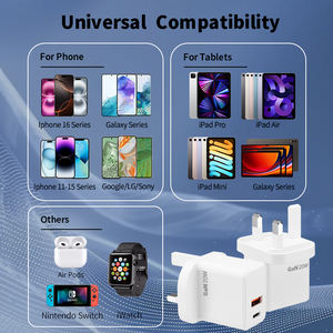 <span class=keywords><strong>Cargador</strong></span> Eléctrico Rápido GaN PD 3.0 USB-C de 20W con Certificación KC KCC y Múltiples Puertos para Laptop - Product Image 6