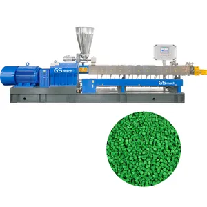 GS-mach 75/95/135 Rubber Plastic Granules Compounding Extrusion Line Large Industrial Twin Screw Extruder Machine