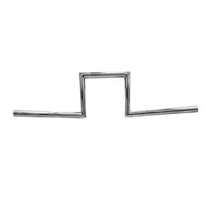 Manillar AOCHUANG de 1 pulgada de altura y 8 pulgadas de ancho, perforado y cromado, compatible con Black XF161063-B-6 - Product Image 1