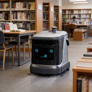Robot de nettoyage de sol industriel commercial AMR Forte aspiration Navigation SLAM Recharge automatique Contrôle par application - Product Image 1