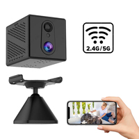 Mini 4K caméra WiFi de sécurité intérieure 5G sans fil nounou surveillance de voiture pour animaux de compagnie 100 jours d'autonomie de la batterie stockage de données en nuage capteur CMOS