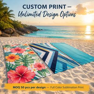 Boho Print Custom <b>Beach</b> <b>Towel</b> <b>Microfiber</b> OEM - Product Image 3