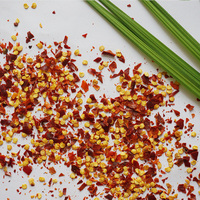Vente en gros de flocons de piment au paprika fumé rouge AD Ingrédients alimentaires crus Herbes et épices individuelles Granule d'emballage de piment séché non moulu