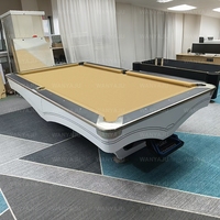 Mesa de billar profesional de pizarra de 9 pies para el hogar o billlards Club & Hall Use Marco y patas de roble macizo Calidad de grado comercial