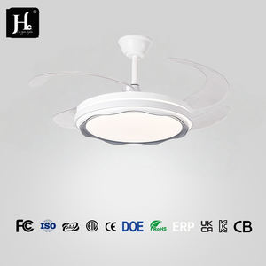 Modern Simple Silent High Wind <b>LED</b> <b>Light</b> <b>Ceiling</b> <b>Fan</b> Invisible Eye Protection 3 Blades Remote Control Switch for Living Room - Product Image 4