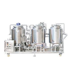 Equipamento de Cervejaria Piloto de 200L 300L, Unidade de Teste de Cerveja com 2 Vasos, Sistema de Cervejaria Aquecido a Vapor ou Elétrico - Product Image 1