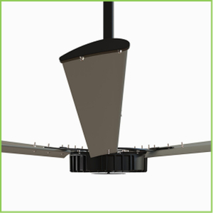 Ventilador de Techo Industrial de Alta Resistencia HVLS de Tres Aspas para Almacenes, Fábricas y Espacios Comerciales, Alto Flujo de Aire, Refrigeración y Ventilación - Product Image 3