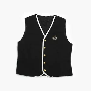 Wholesale Custom Tweed Cheap Wool Waistcoat Men Plaid Formal Suit Vest Cotton Vest Waistcoat