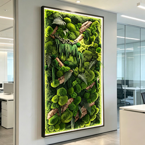 Panel de Arte de Pared con Musgo Preservado Biophilic en Marco LED - Larga Duración (3-5 Años) - Regalo para el Día de la Madre o Graduación para Oficina/Hotel - Product Image 5