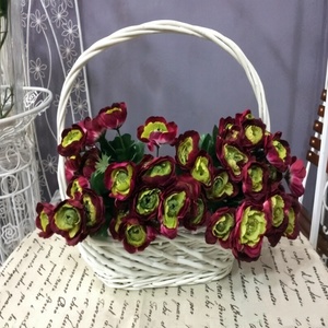 Ensemble de paniers gigognes en osier blanc tressé à la main, 3 tailles, en rotin, pour fleurs, cadeaux et rangement, pour <span class=keywords><strong>d</strong></span>écoration de mariage et de maison - Product Image 4