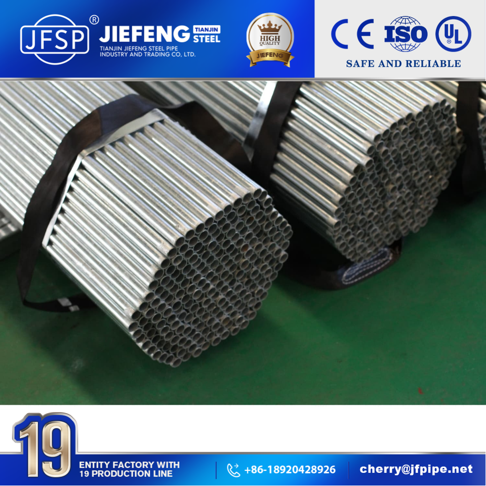 BS Galvanized Rigid Steel Pipe UL6 Standard NPT Thread Anti-Corrosion ...