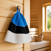 Chapeau de sauna en laine personnalisé, chapeau de sauna drapeau américain pour hommes et femmes, chapeau finlandais Banya, chapeau russe, accessoires de bain