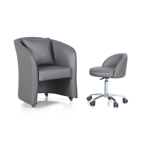 Fauteuil de <span class=keywords><strong>pédicure</strong></span> et manucure roulant en cuir synthétique moderne Kangmei pour salon de beauté - Product Image 1