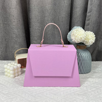 Boîtes cadeaux en cuir haut de gamme, rigides, pliables, trapézoïdales, magnétiques, avec logo personnalisé, pour cadeaux de mariage