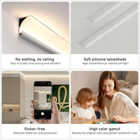 Lampe linéaire de lavage de mur montée par anodisation carrée de profil de LED en aluminium pour la lumière carrée de profil de cellule de gypse de ménage