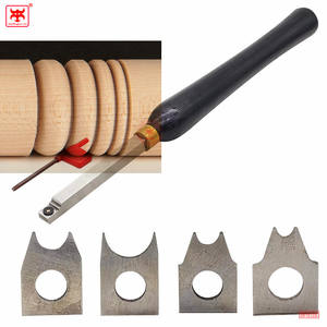 NOUVEAU Lot de 4 gouges HSS interchangeables pour tournage sur <span class=keywords><strong>bois</strong></span>, pour tiges de projets - Product Image 2